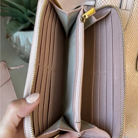 Like new Furla Blush Pink Long Ziparound Wallet - Picture 9 of 12